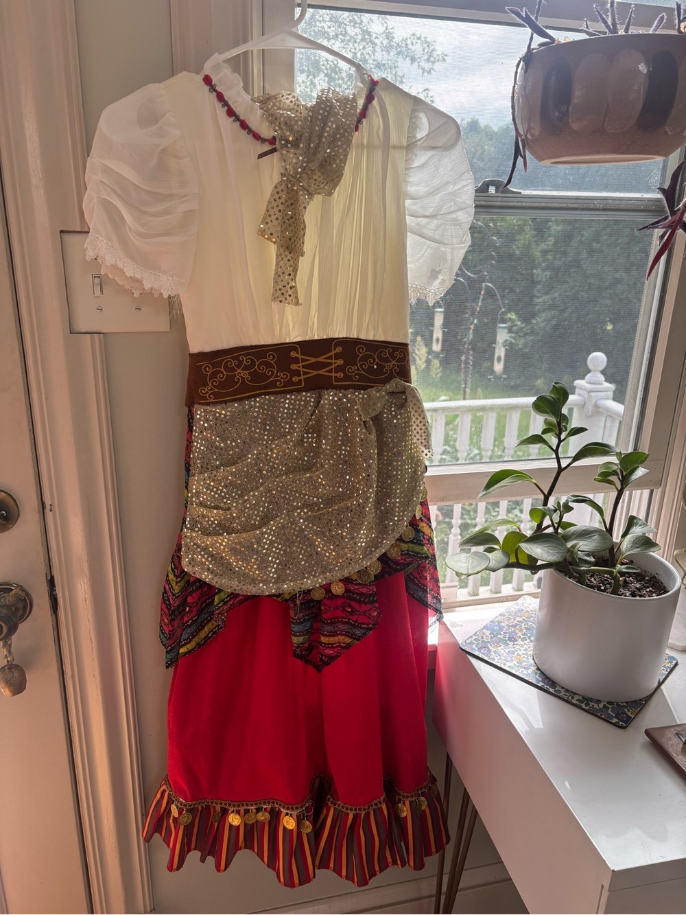 Girls Fortune Teller Gypsy Halloween Costume w/ accessories